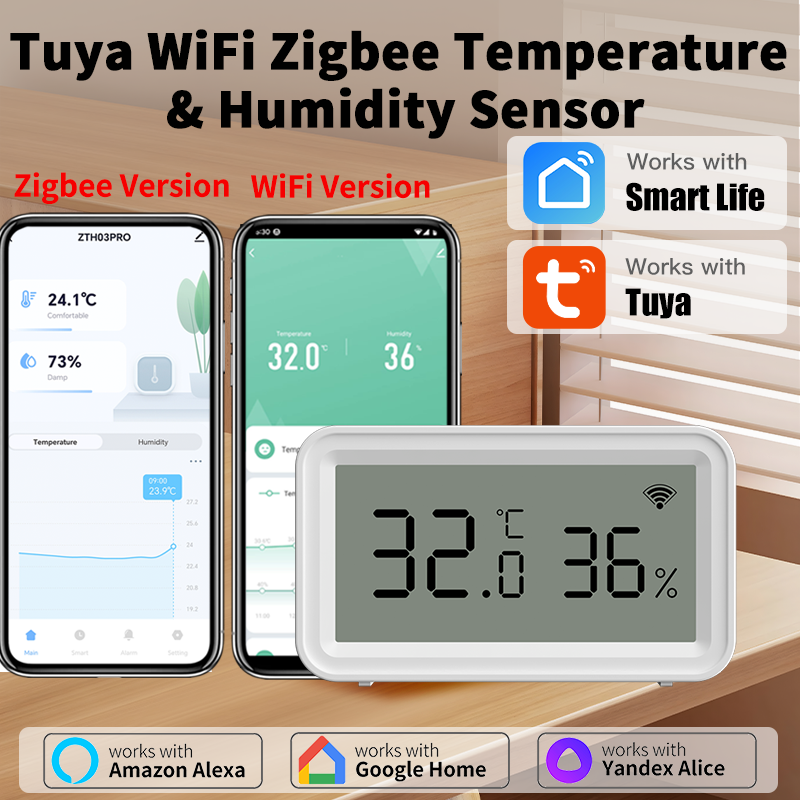 Tuya Zigbee WiFi Thermometer H – обзор и цена Digital Hygrometer Probe