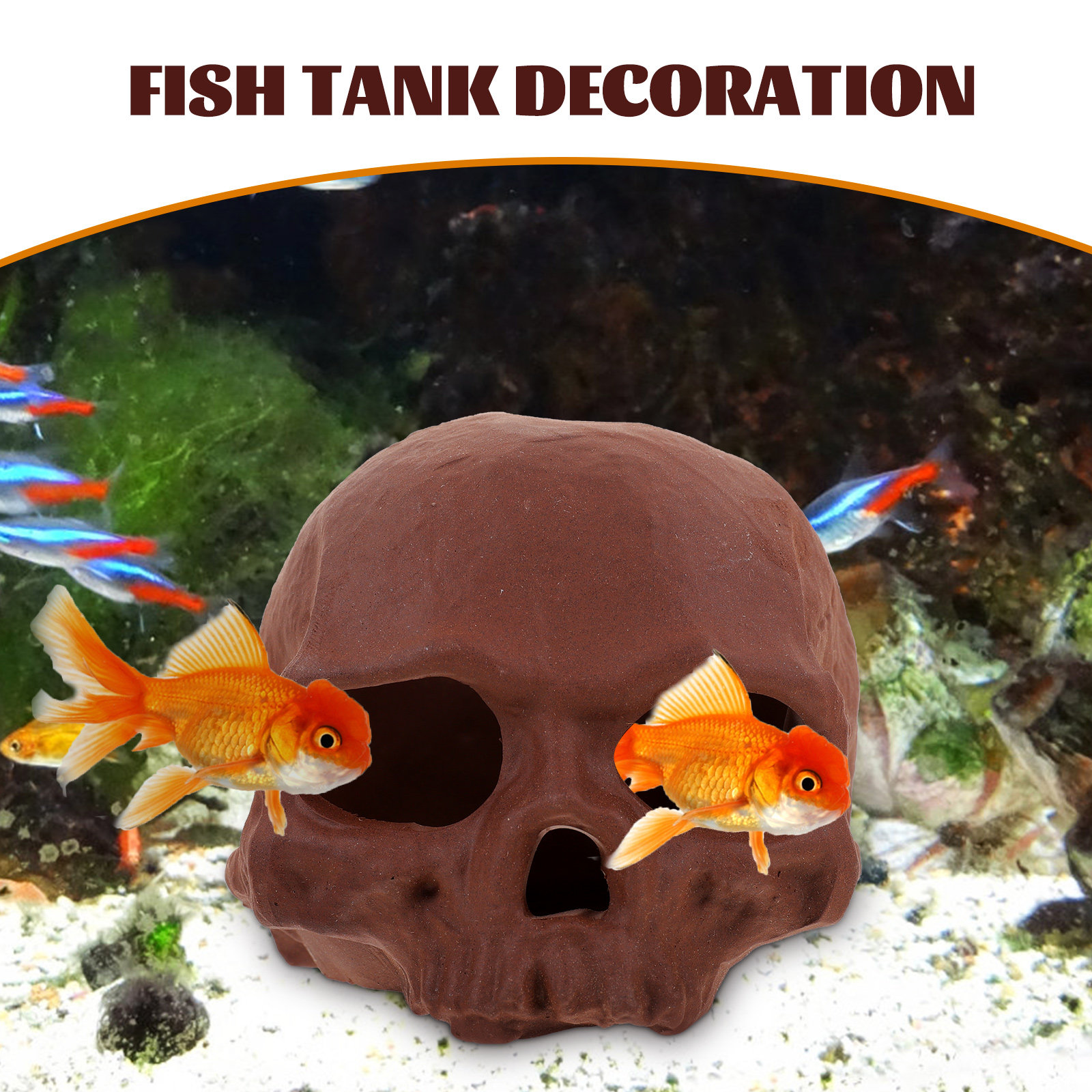 Ceramic Fish Tank Decoration S – обзор и цена Hide Cave Ceramic
