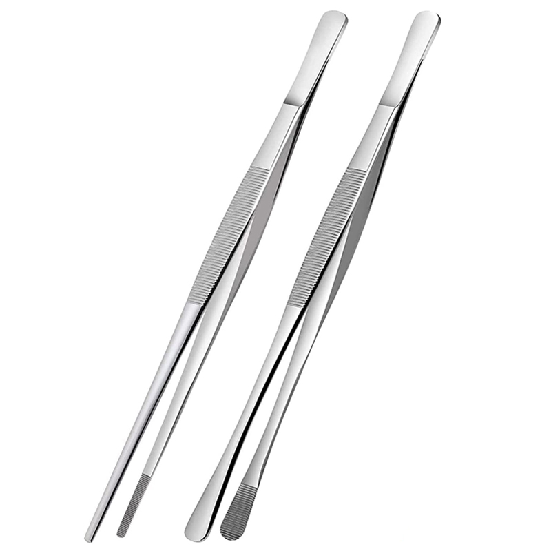 2Pcs 12-Inch Kitchen Cooking T – обзор и цена Feeding Tong Stainless