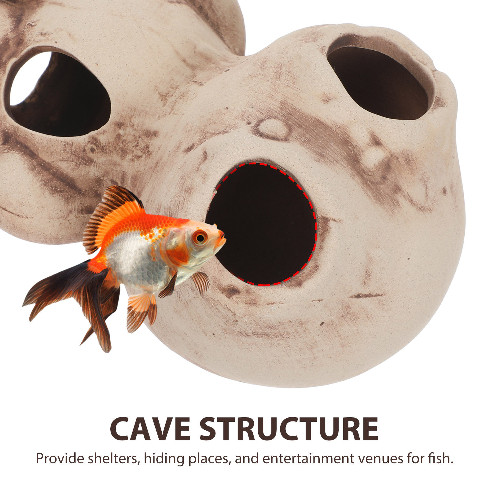 Aquarium Shrimp Shelter House  – обзор и цена Hide Cave Ceramic