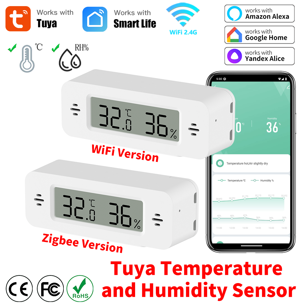 Tuya WiFi/Zigbee Temperature H – обзор и цена Digital Hygrometer Probe
