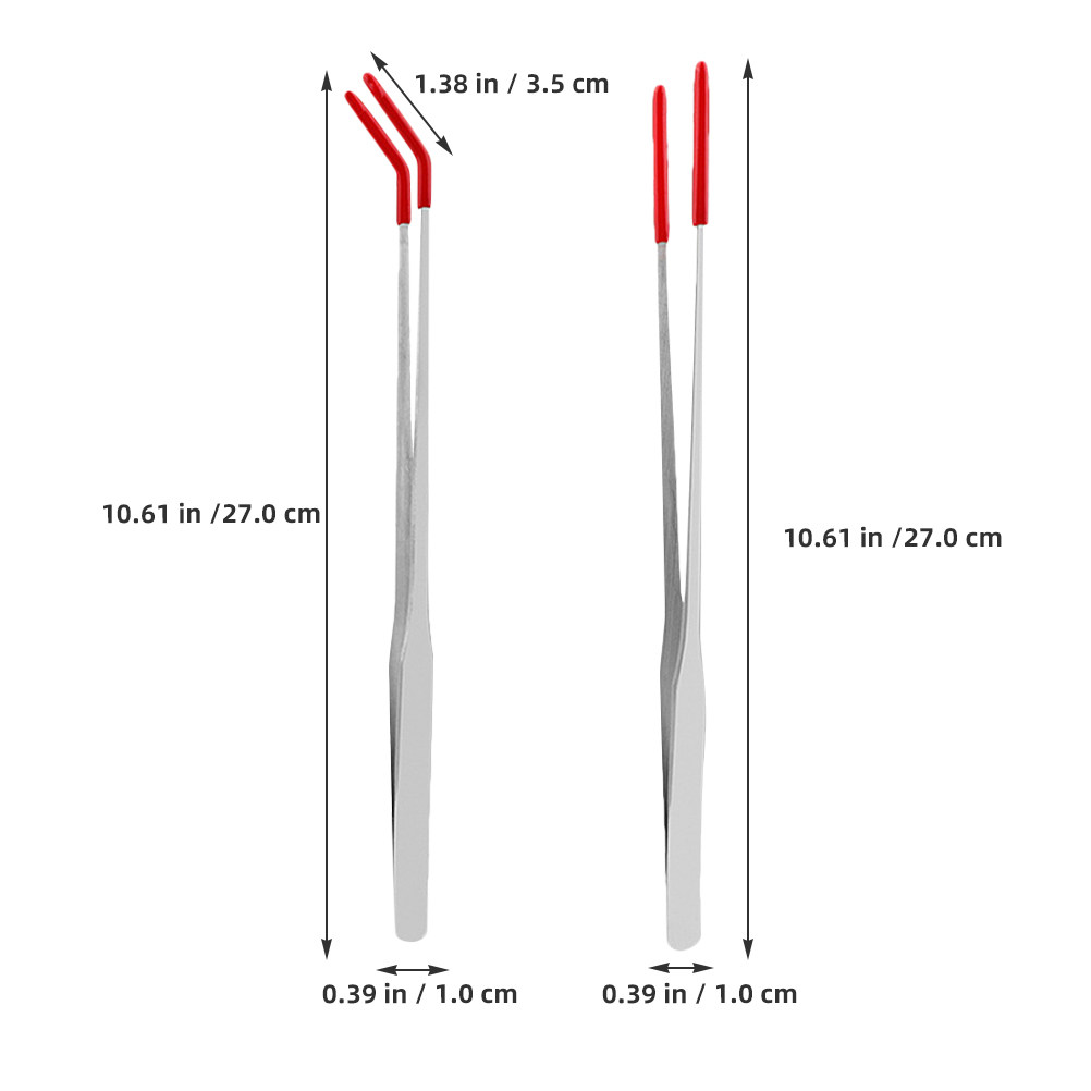 2Pcs Stainless Steel Reptile F – обзор и цена Feeding Tong Stainless