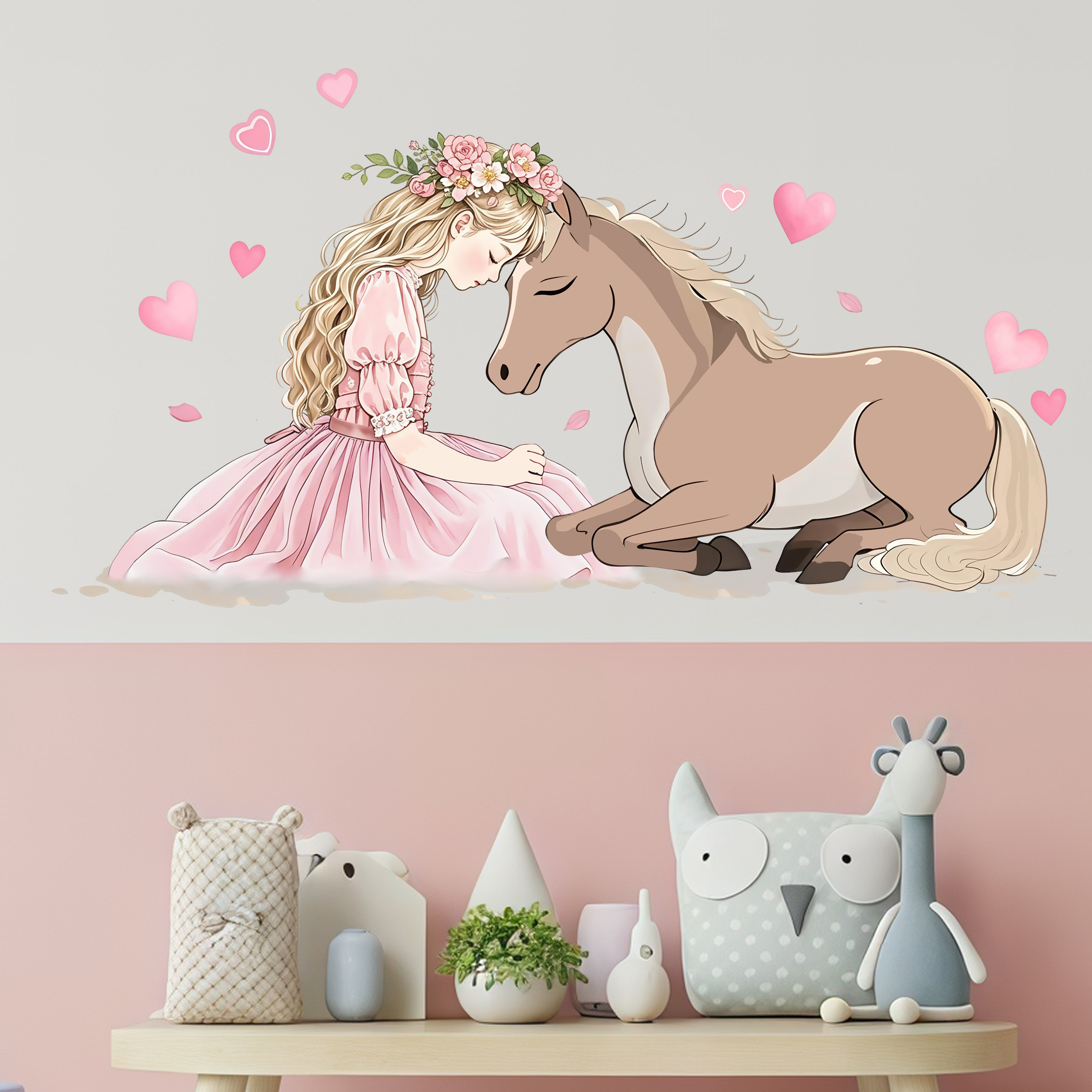 Romantic Horse Wall Stickers S – обзор и цена Pvc Panel Background
