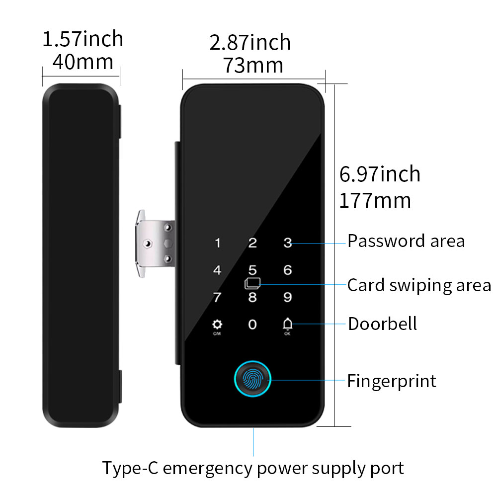 Tuya Smart Life Bluetooth Glas – обзор и цена Glass Door Hinge