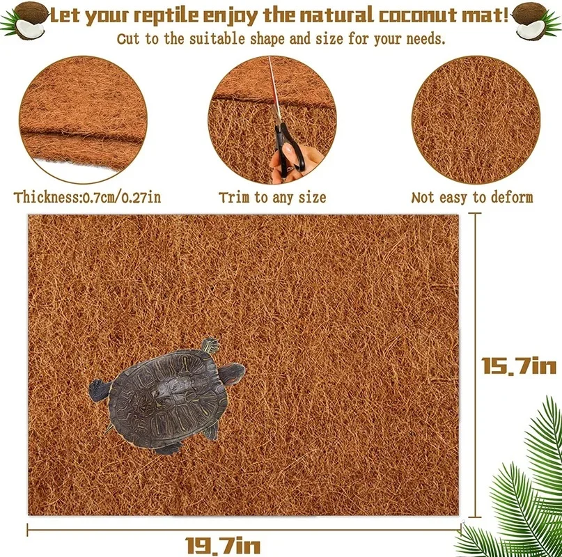 Reptile Carpet Natural Coconut – обзор и цена Substrate Coconut Fiber