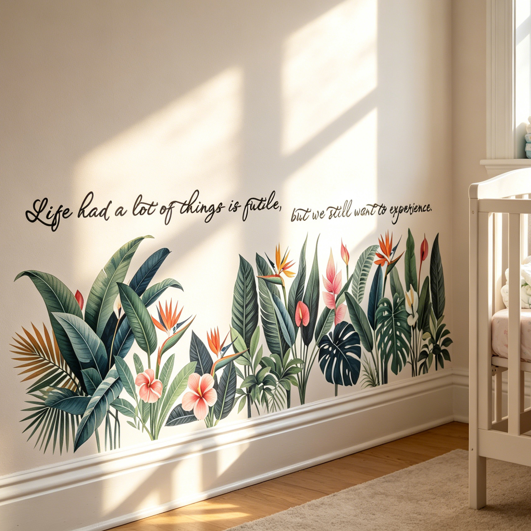 Tropical background wall stick – обзор и цена Pvc Panel Background