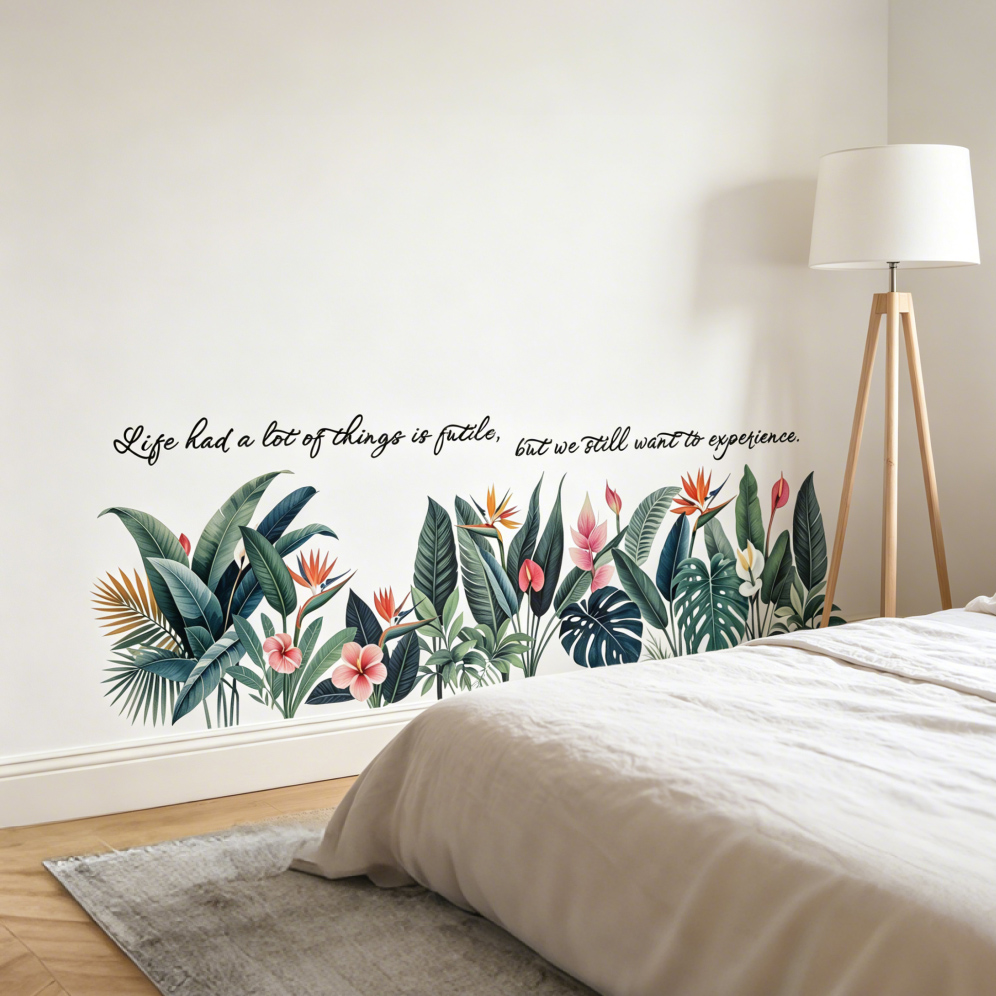 Tropical background wall stick – обзор и цена Pvc Panel Background