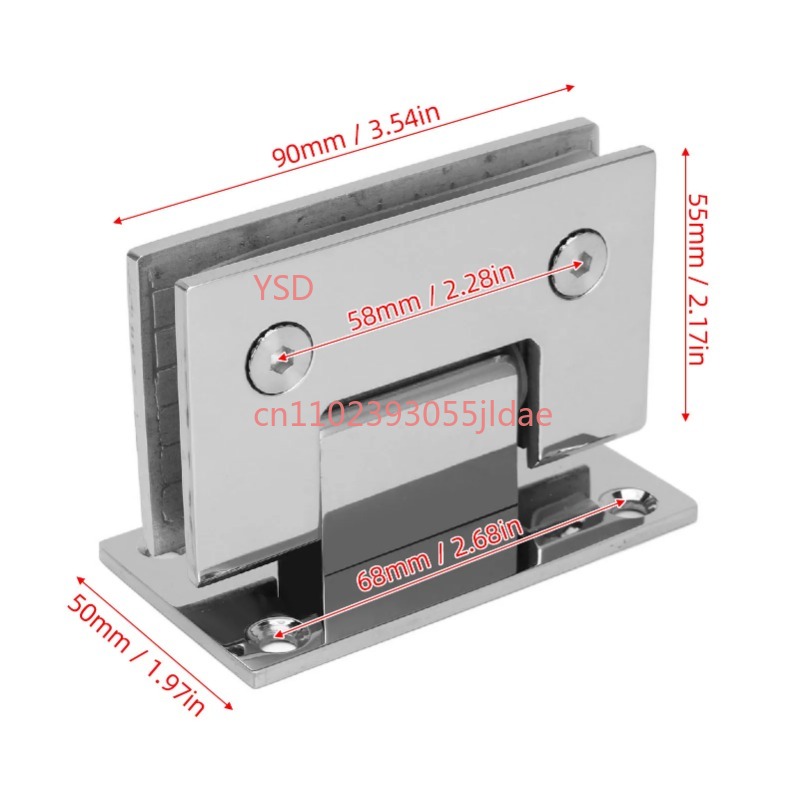 Frameless Glass Door Hinge 90  – обзор и цена Glass Door Hinge