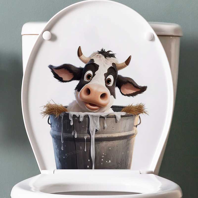 Cute Cow Wall Stickers Self-Ad – обзор и цена Pvc Panel Background