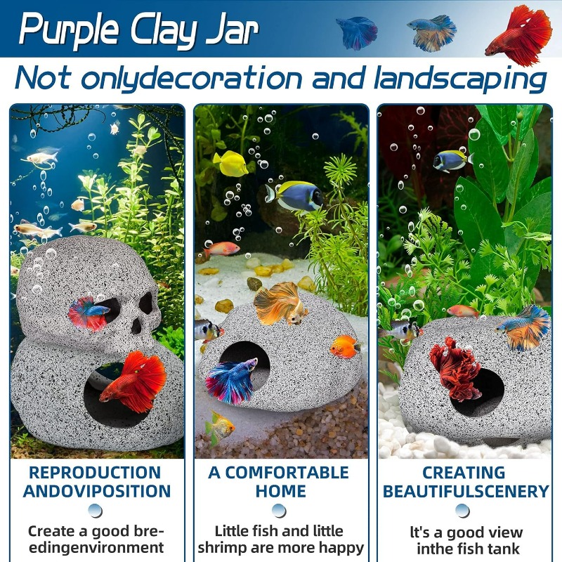 Aquarium Decorations Cave Fish – обзор и цена Hide Cave Ceramic