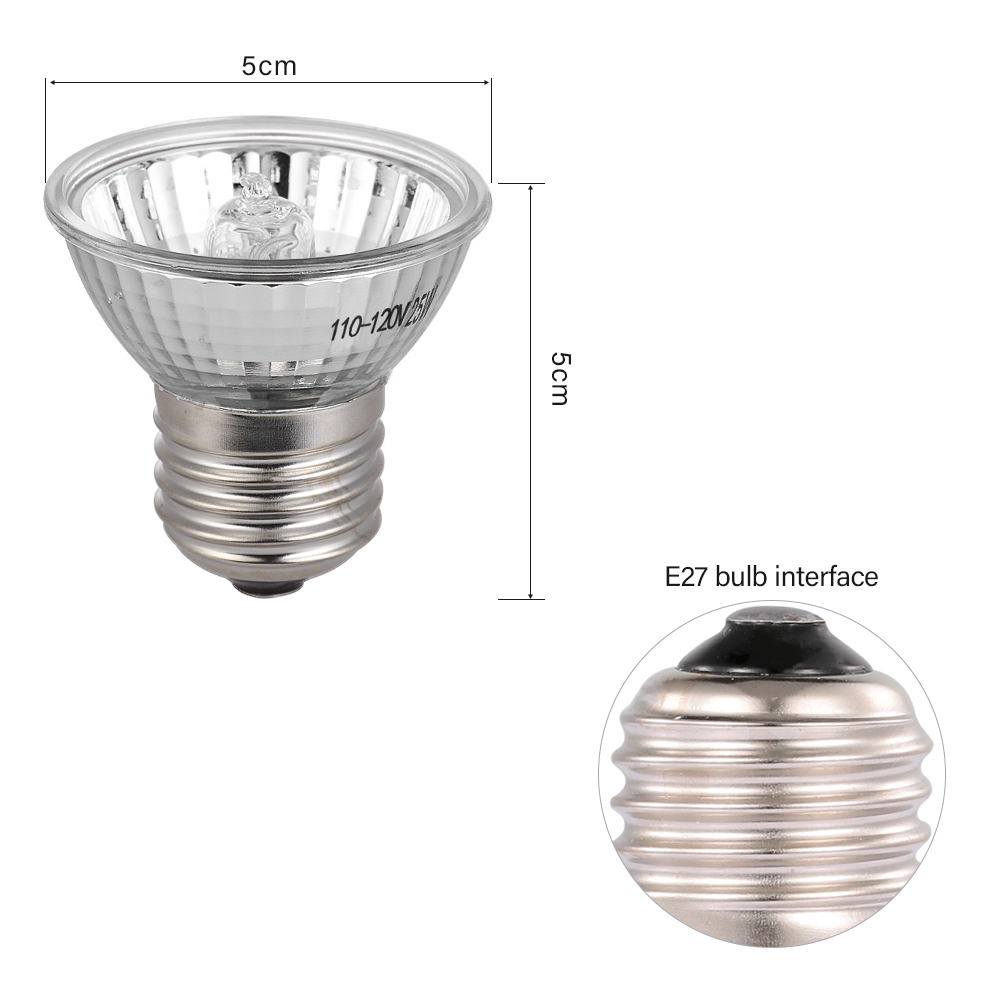 25W Halogen Heat Lamp UVA UVB  – обзор и цена Basking Bulb Halogen