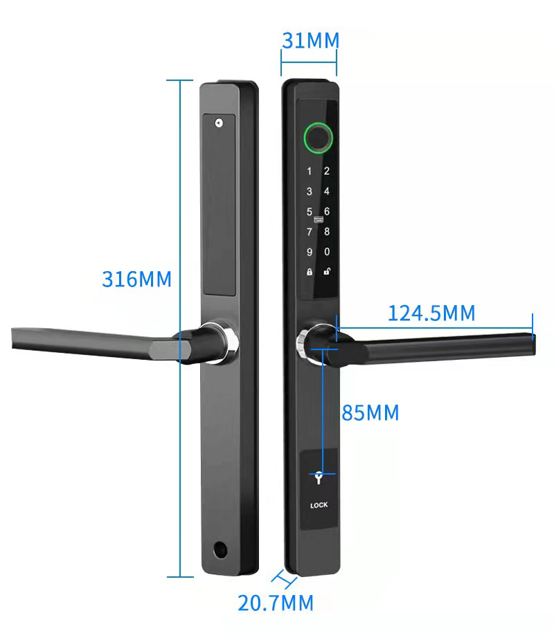 ZHDCOOKEY Biometric Digital Do – обзор и цена Glass Door Hinge