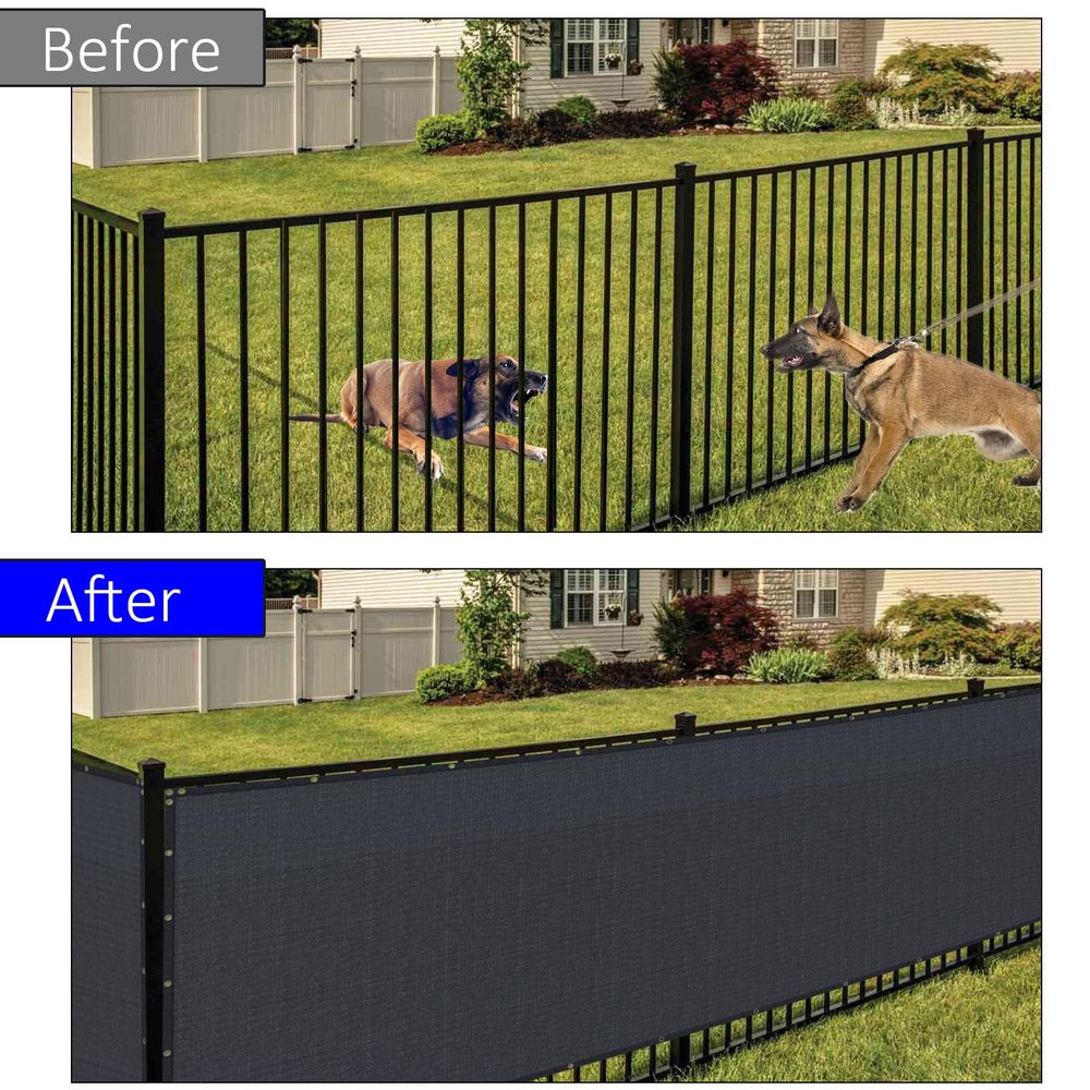 x 100ft Black Privacy Screen F – обзор и цена Screen Top Mesh