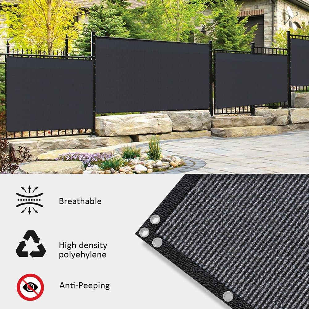 x 100ft Black Privacy Screen F – обзор и цена Screen Top Mesh