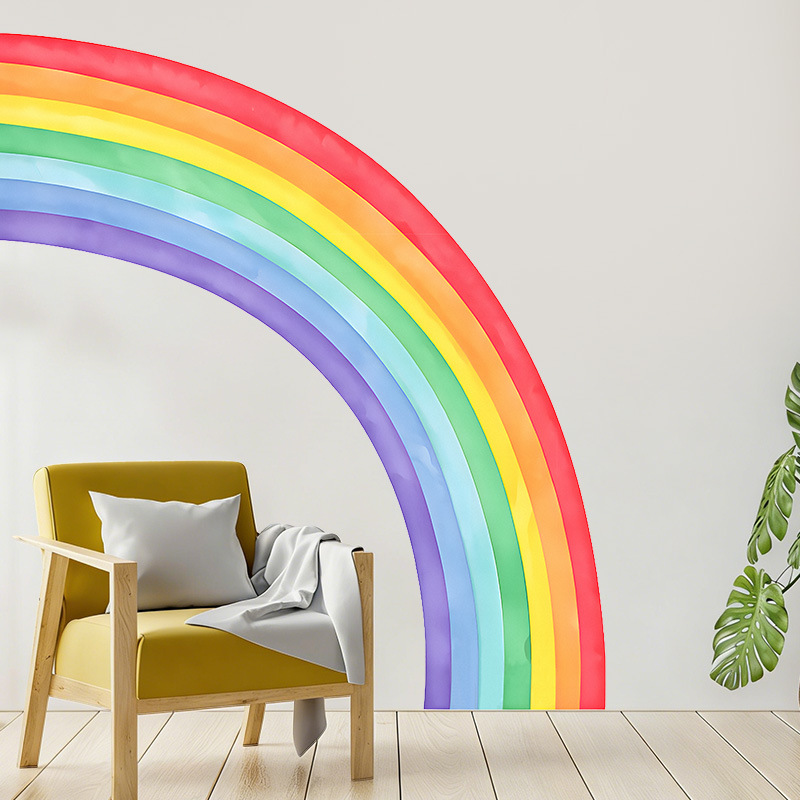 Large Rainbow Wall Stickers Se – обзор и цена Pvc Panel Background