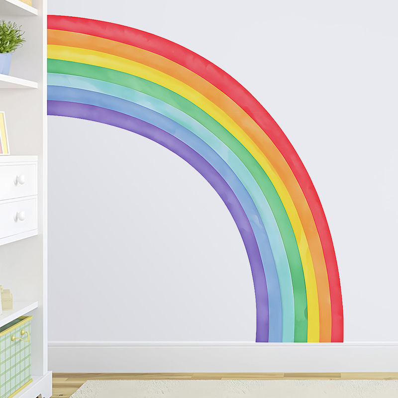 Large Rainbow Wall Stickers Se – обзор и цена Pvc Panel Background